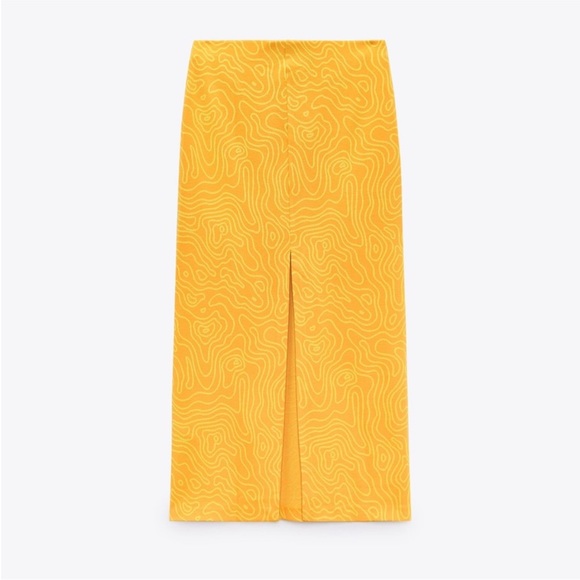 ZARA PRINTED MIDI SKIRT - Picture 5 of 5